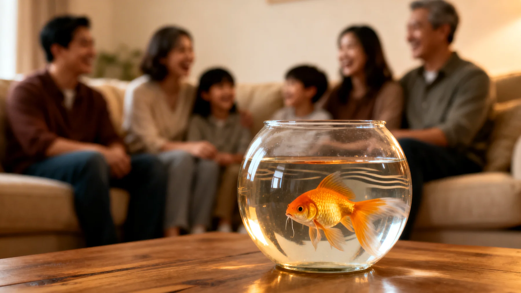 Fische können nicht im Haus zusammenleben, da sie dauerhaft in einem Aquarium leben müssen"