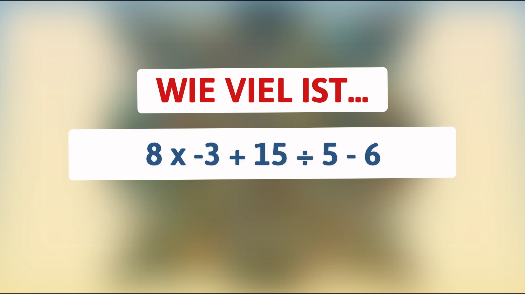 Nur die klügsten Köpfe können dieses mathematische Rätsel lösen! Traust du dich, die Herausforderung anzunehmen?"